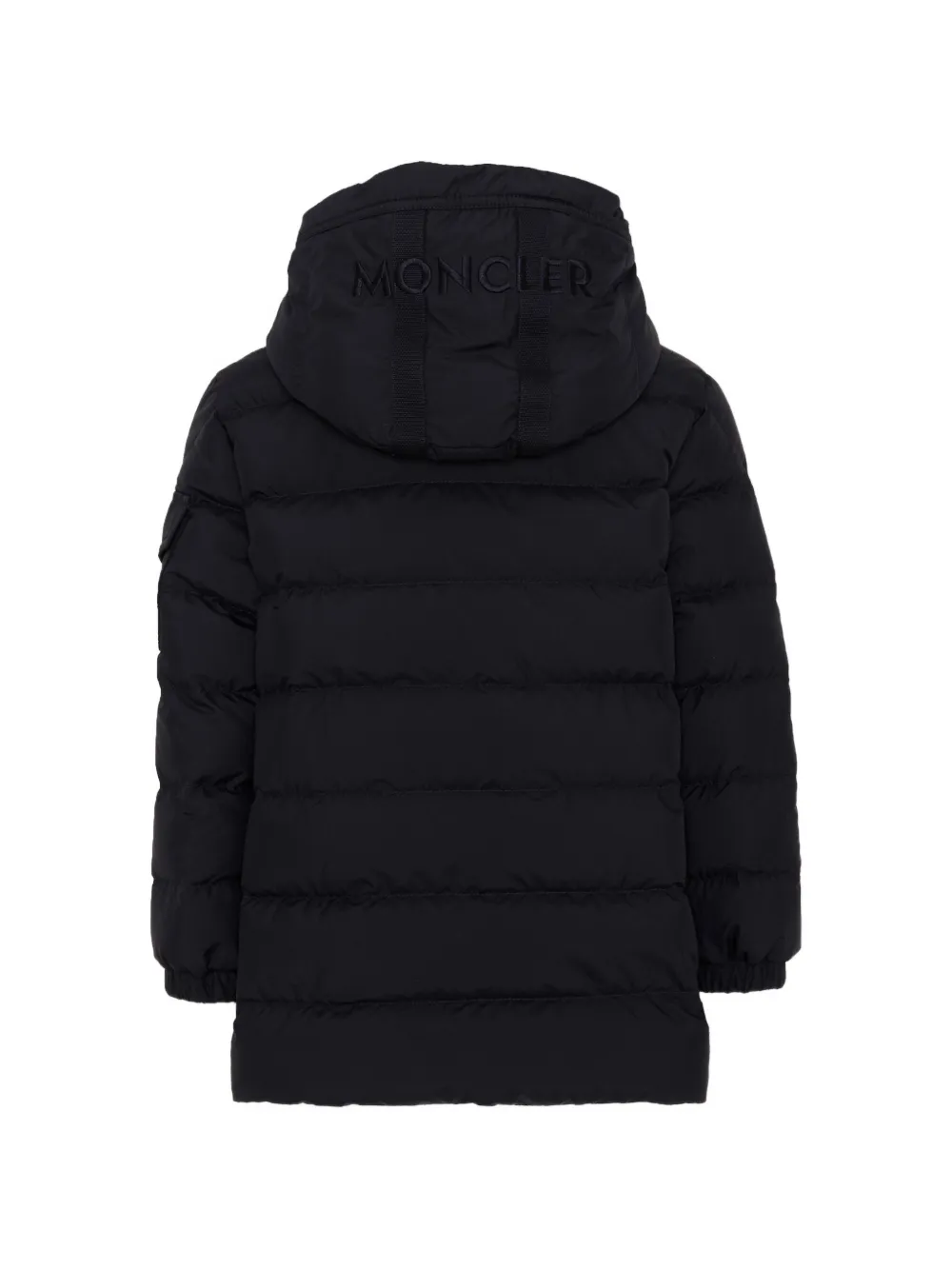 Moncler Enfant Brannock gewatteerd jack met capuchon Blauw