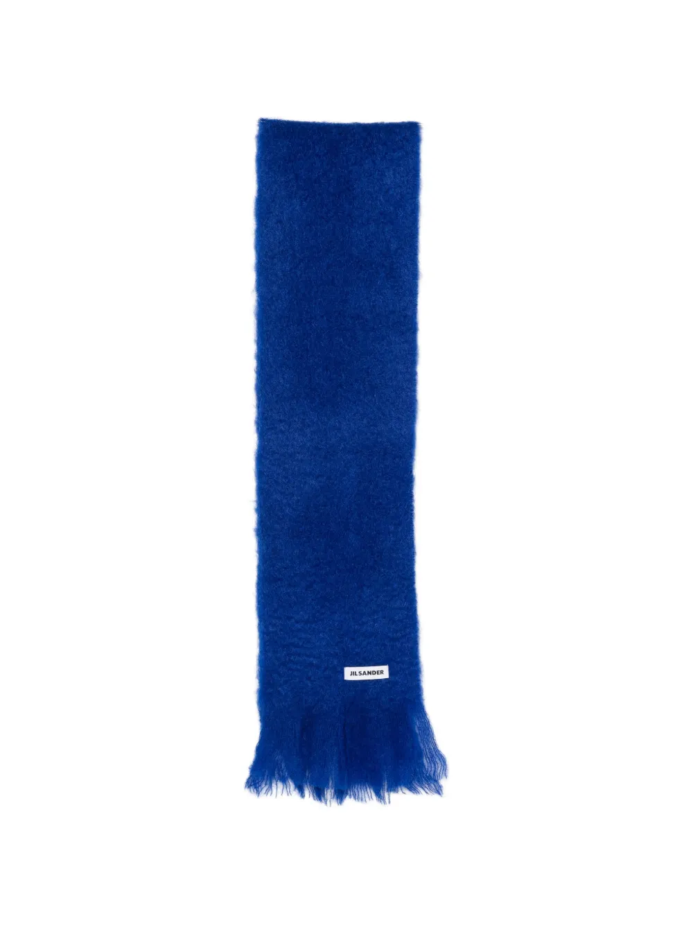 Jil Sander Sciarpa con applicazione logo - Blu