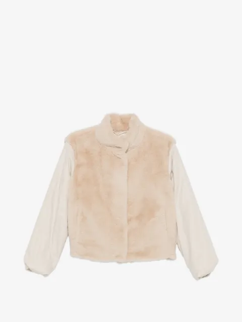 Herno faux-fur panelled jacket
