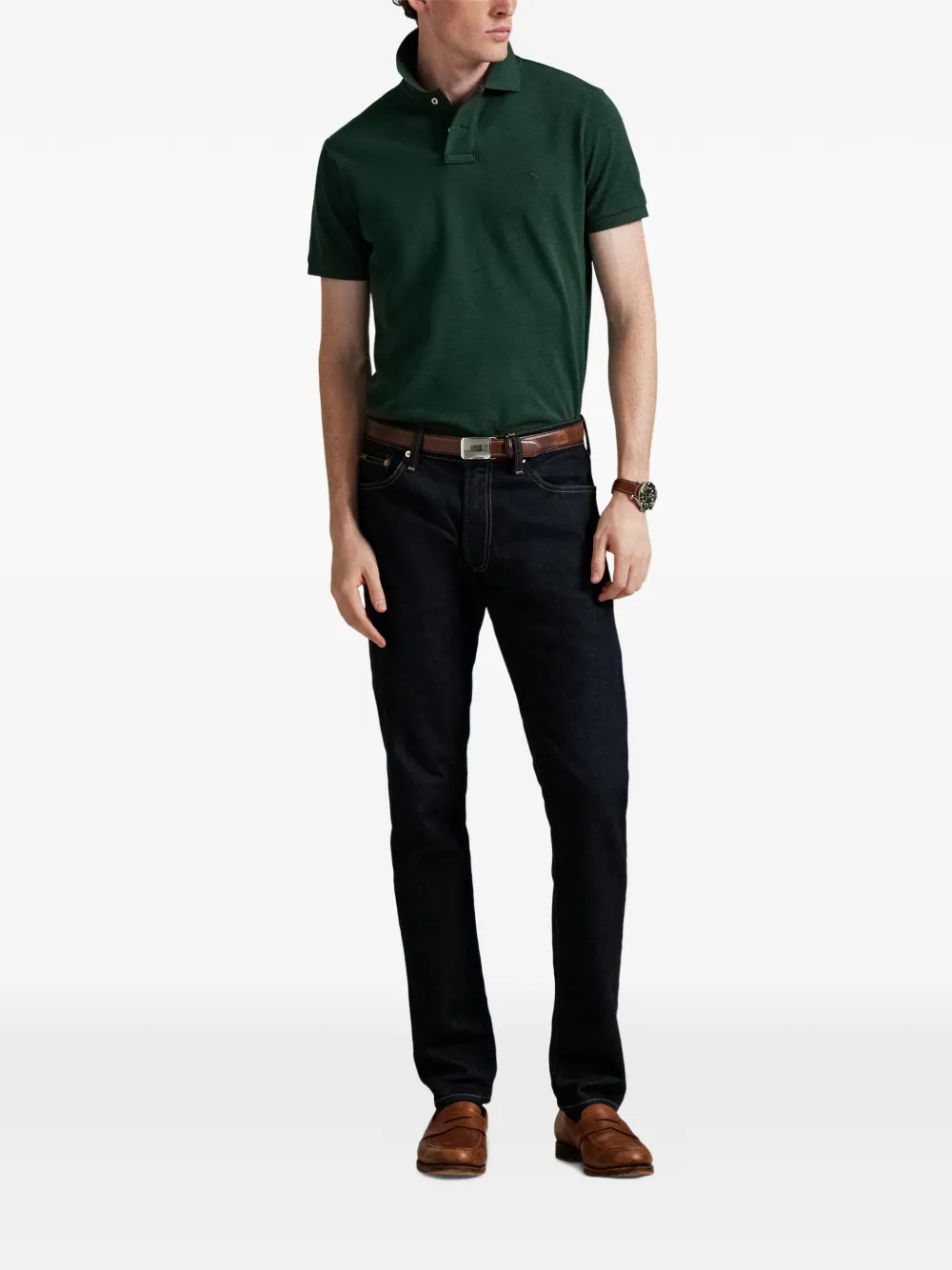 Polo Ralph Lauren Katoenen slim-fit poloshirt Groen
