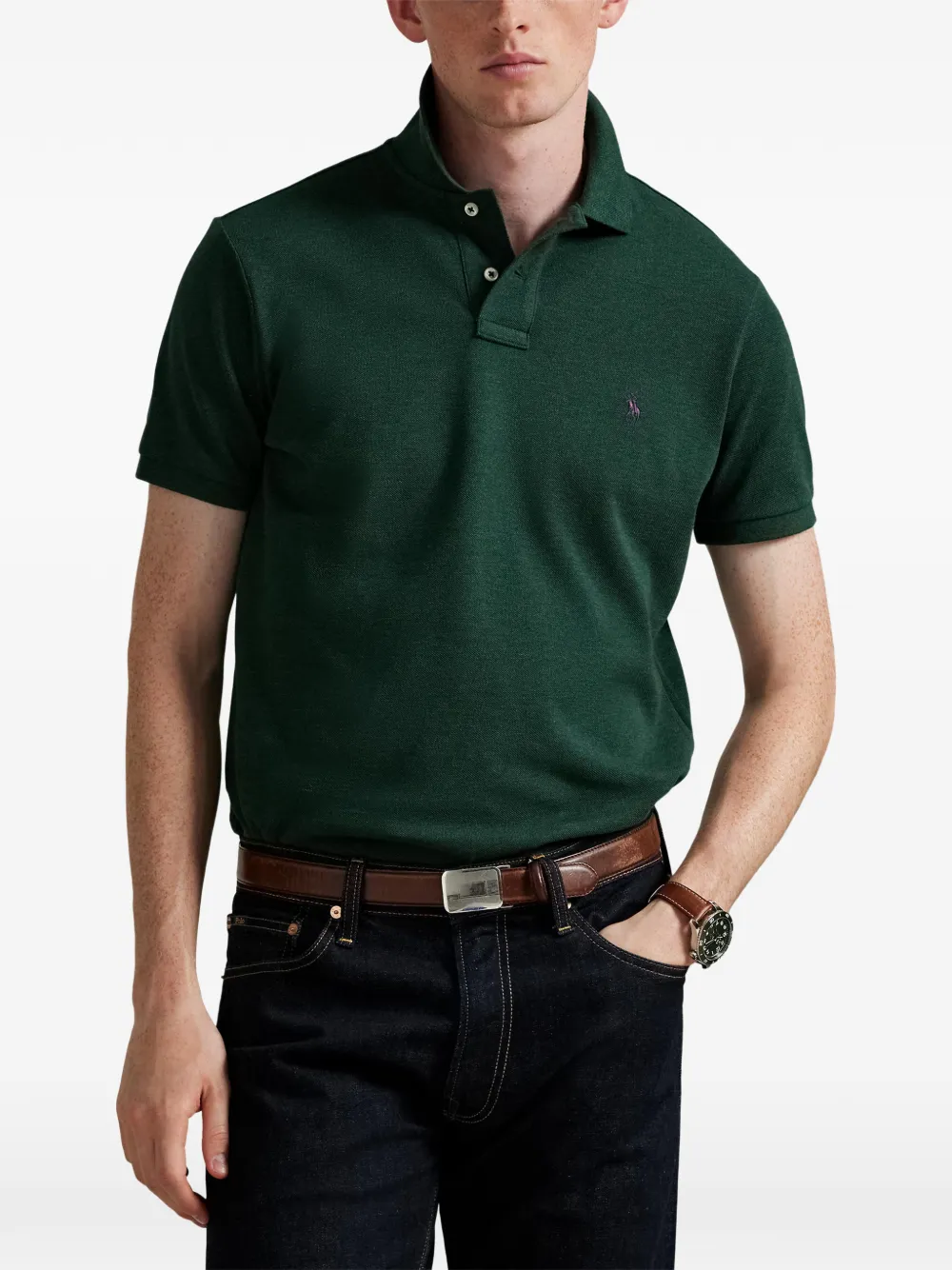 Polo Ralph Lauren Katoenen slim-fit poloshirt Groen