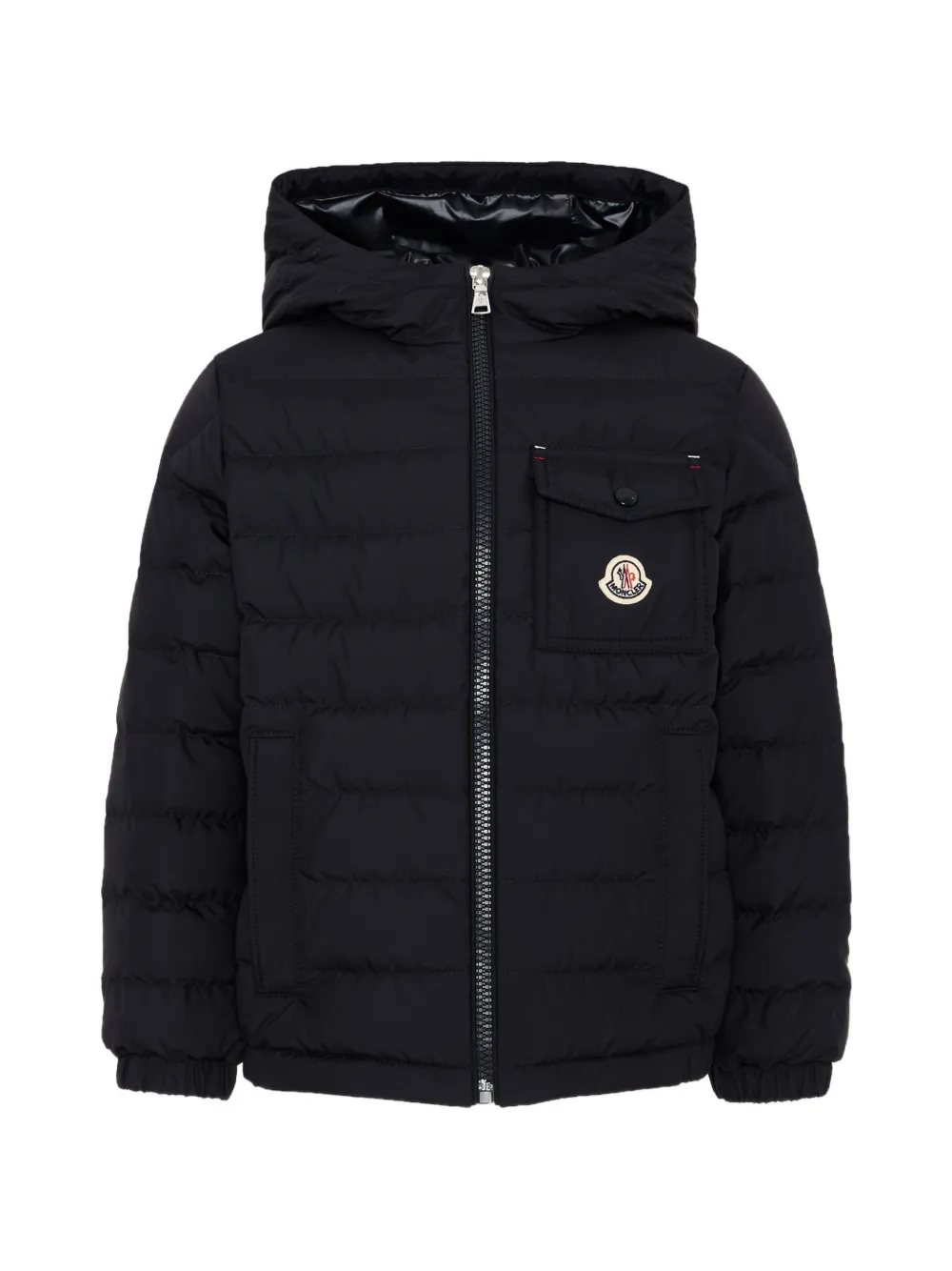 Moncler Enfant Jas met capuchon Blauw