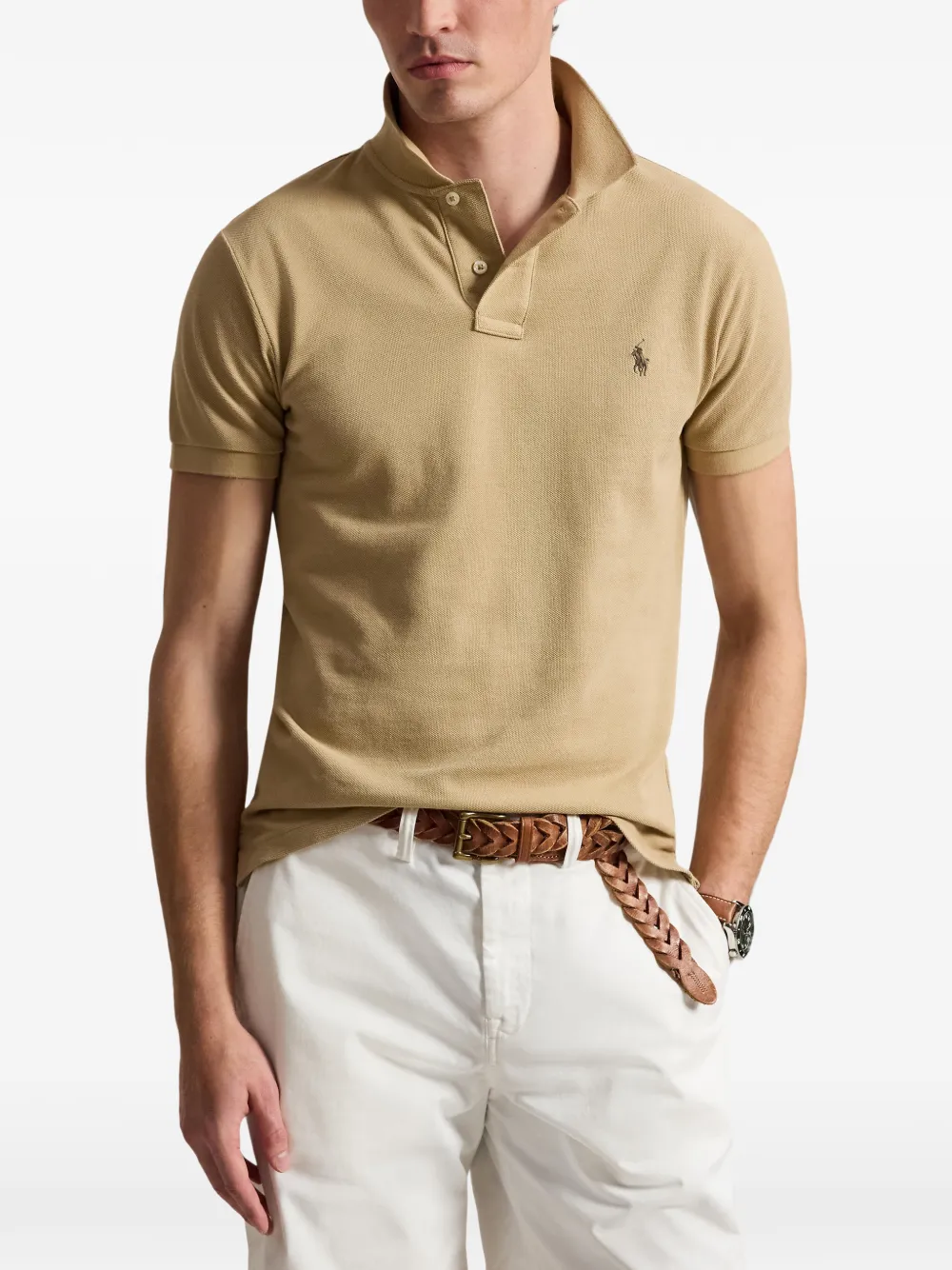 Polo Ralph Lauren Poloshirt met geborduurd logo Beige