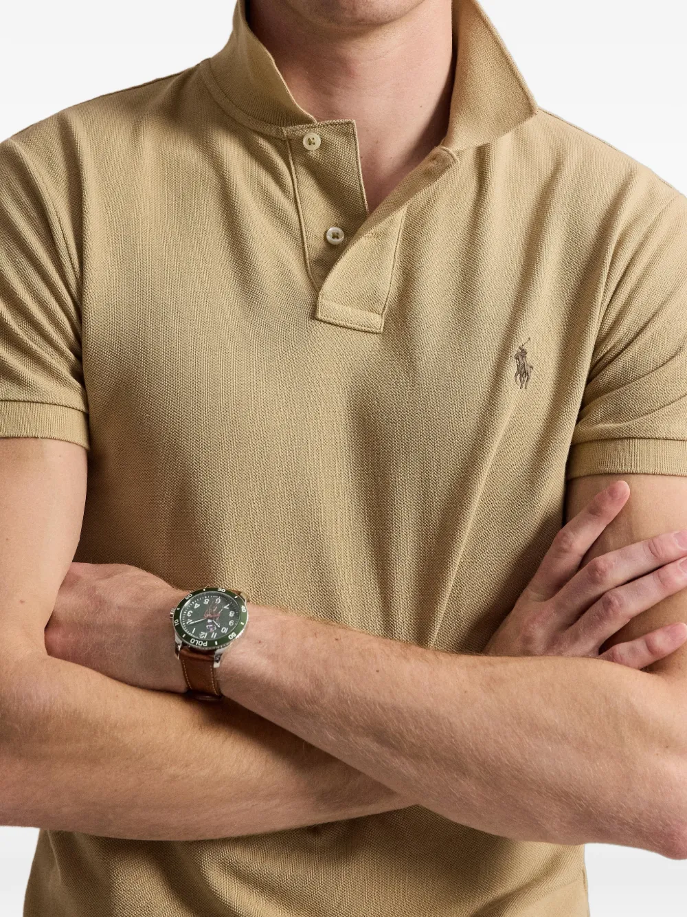Polo Ralph Lauren Poloshirt met geborduurd logo Beige