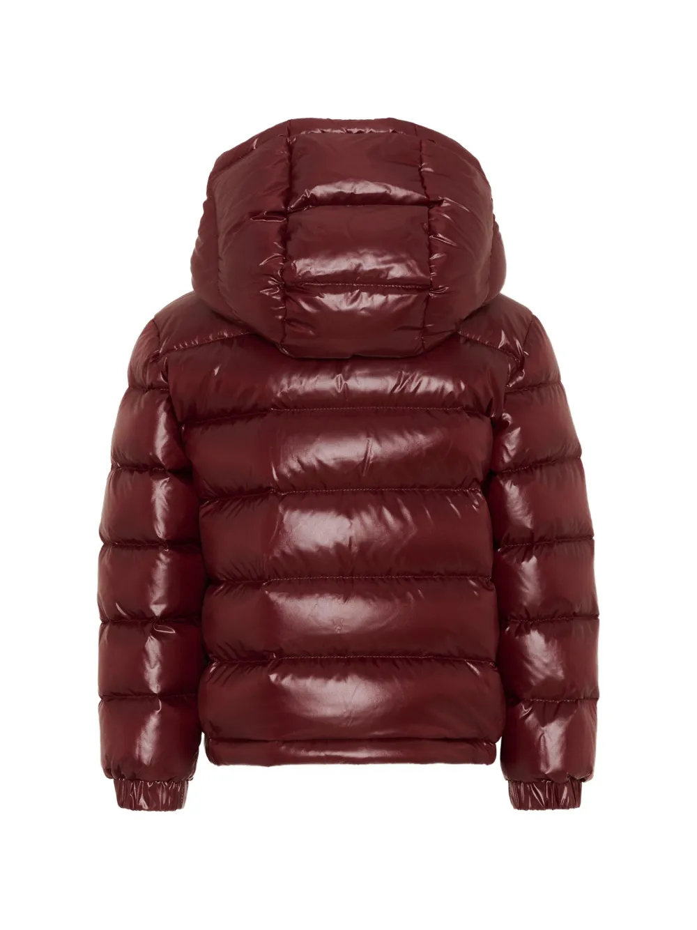 Moncler Enfant New Aubert donsjack met capuchon Rood