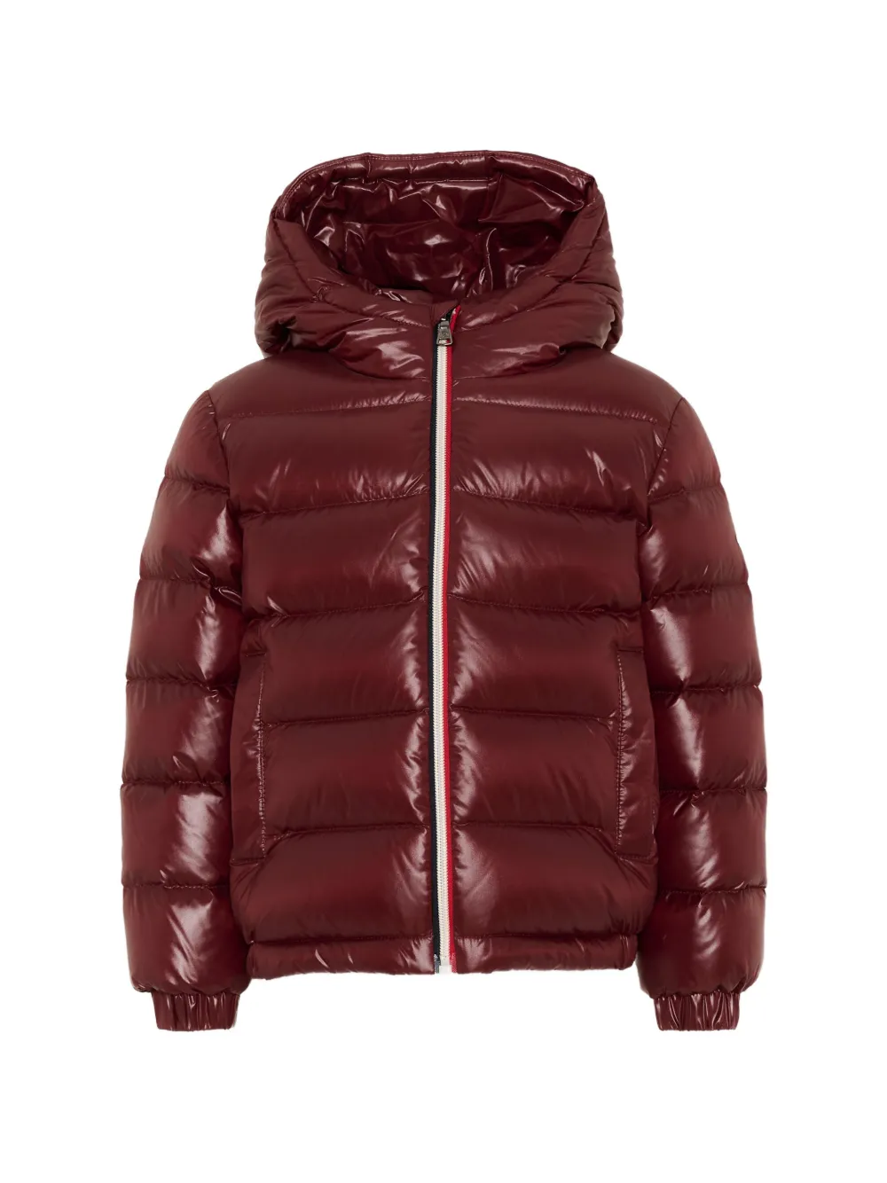 Moncler Enfant New Aubert donsjack met capuchon Rood