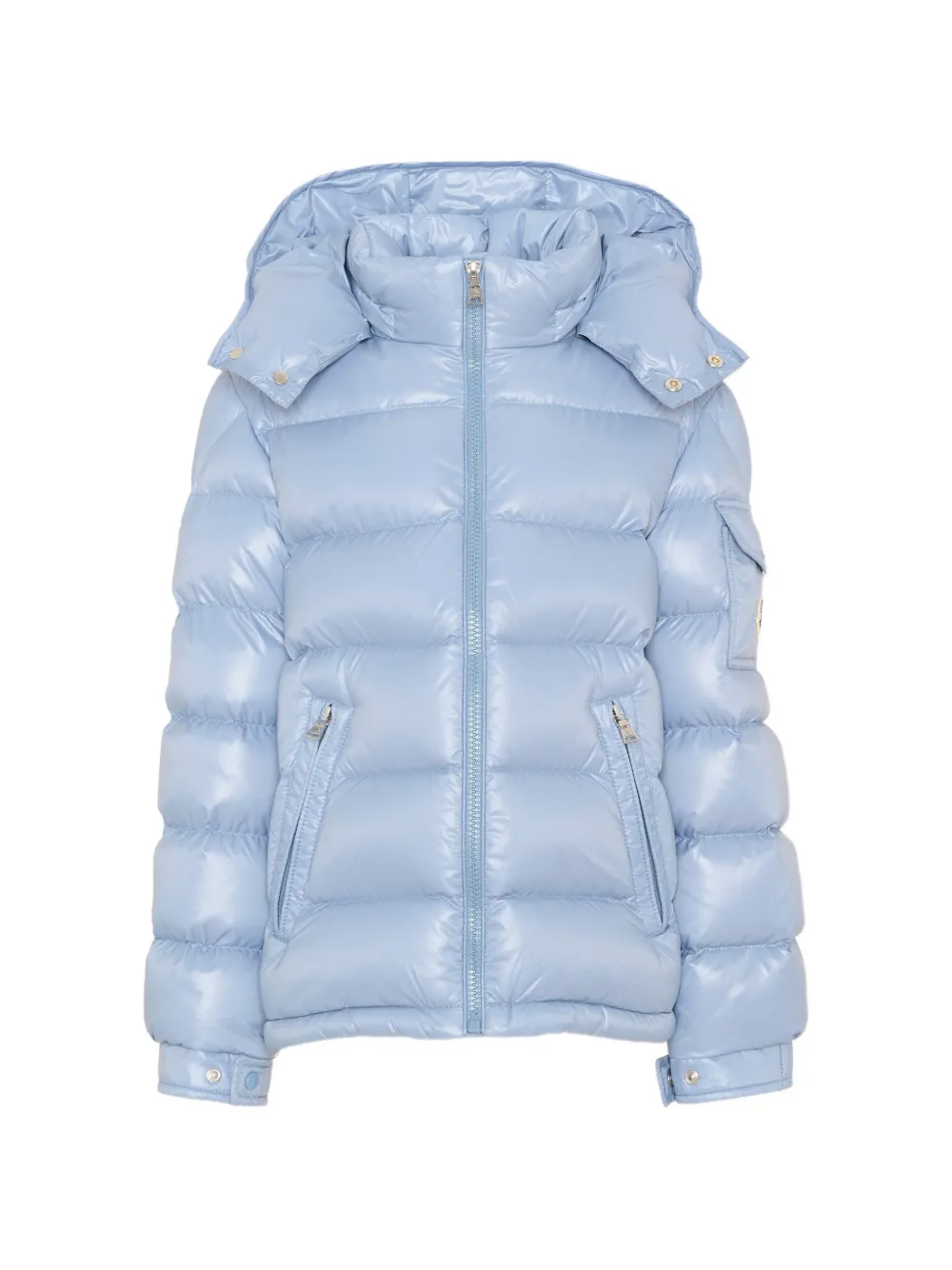 Moncler Enfant Maya gewatteerd jack met logopatch Blauw
