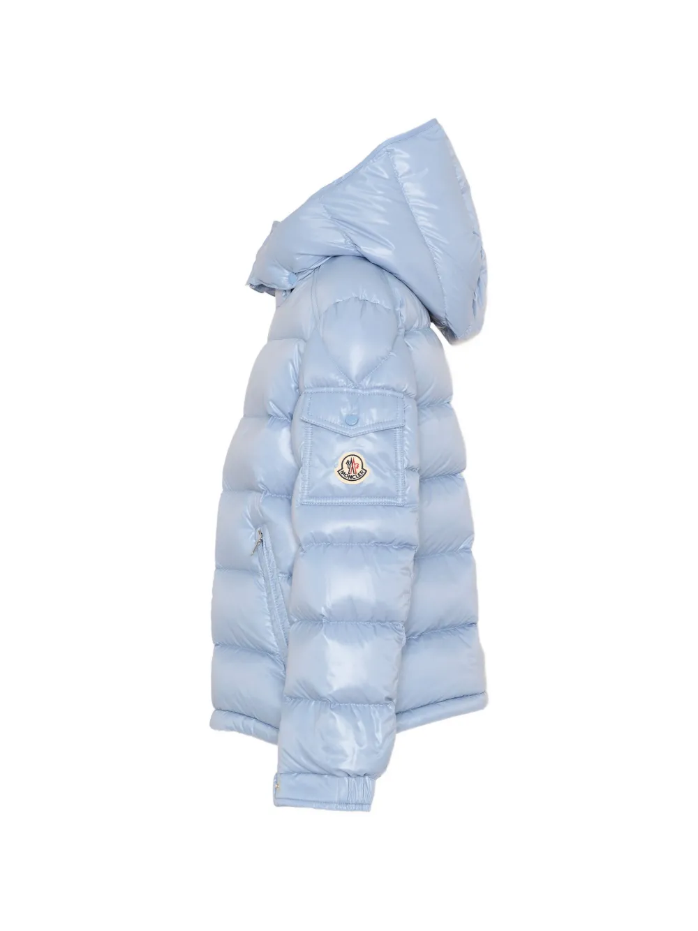 Moncler Enfant Maya gewatteerd jack met logopatch Blauw