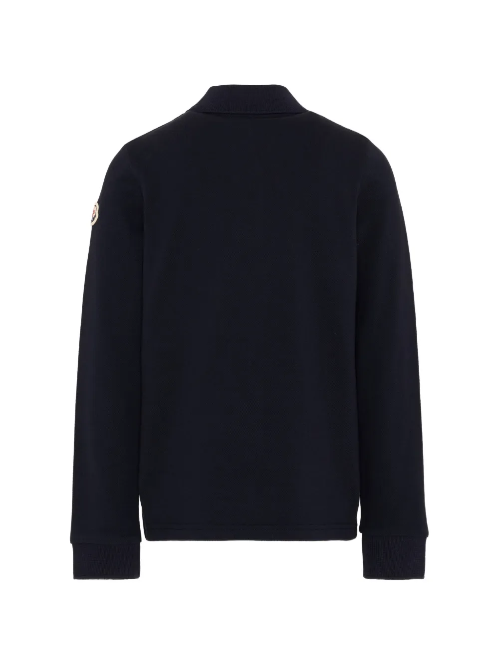 Moncler Enfant Poloshirt met logopatch Blauw