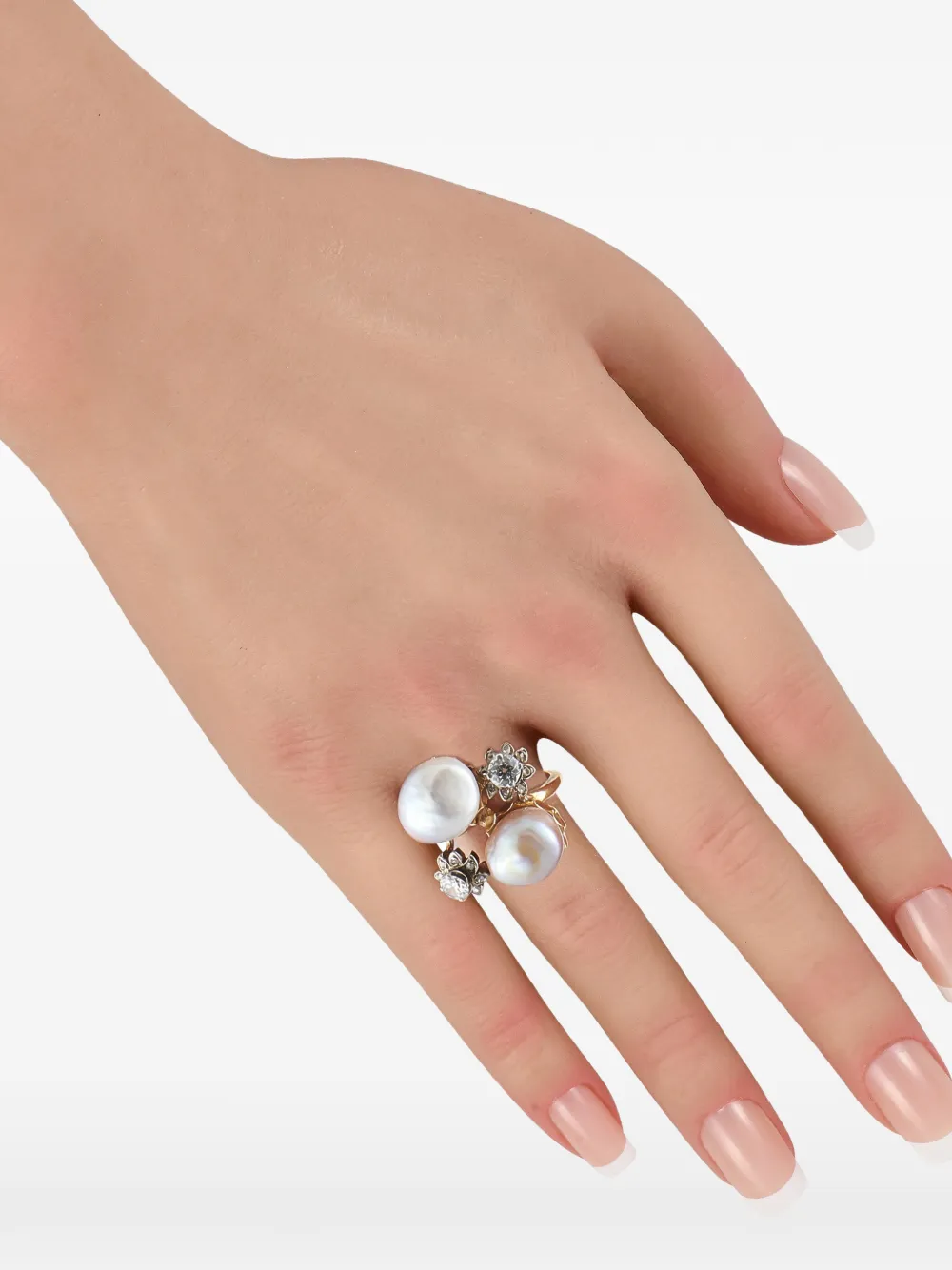 LB Exclusive pearl and diamond ring - Oro
