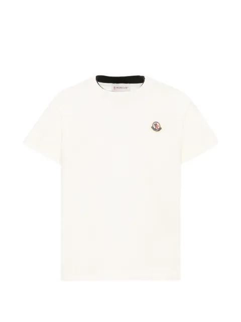 Moncler Enfant logo-patch T-shirt