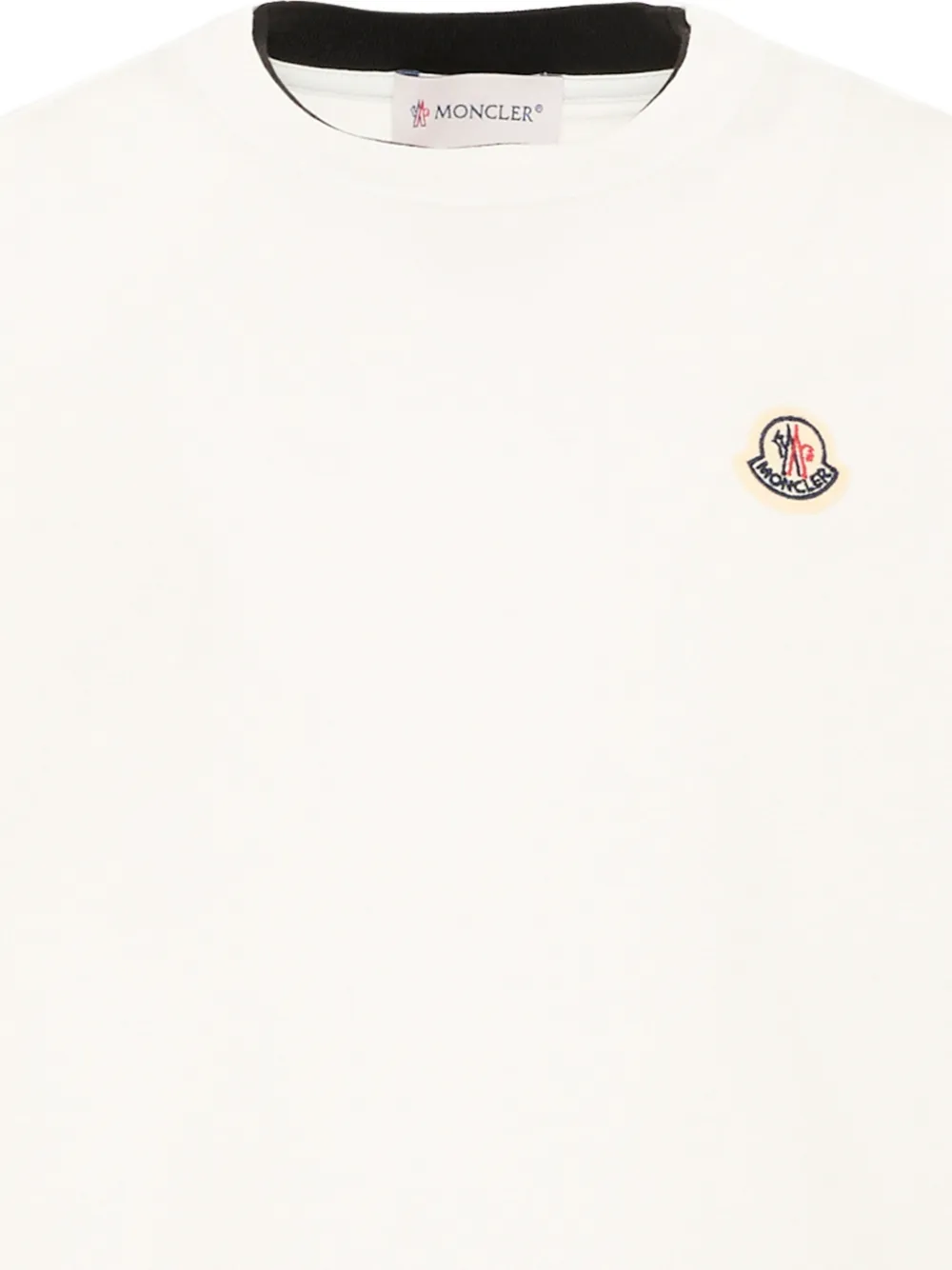 Moncler Enfant T-shirt met logopatch Beige