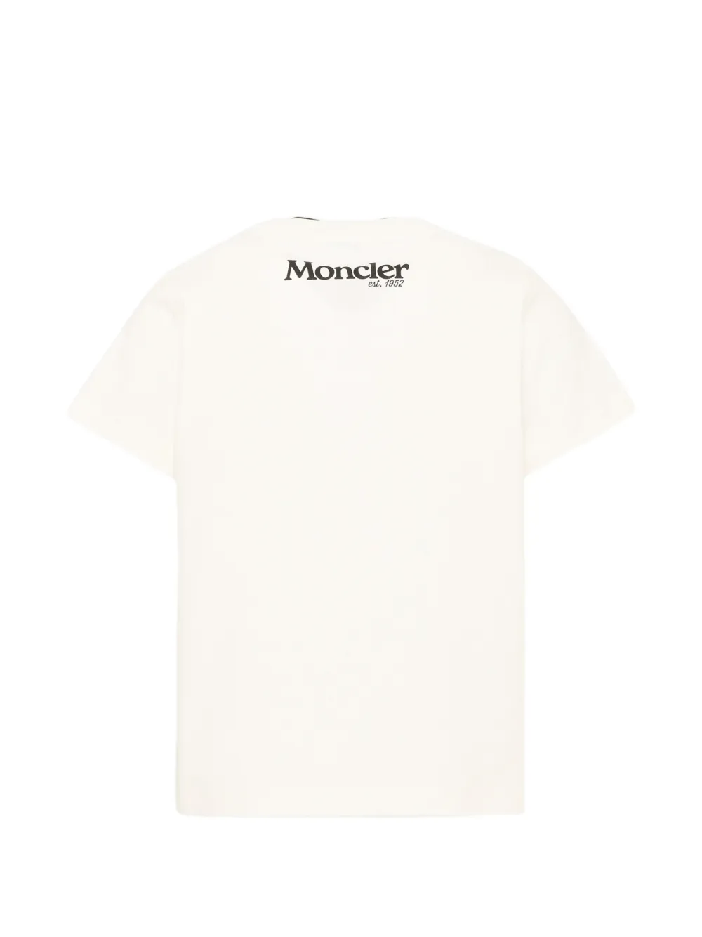 Moncler Enfant T-shirt met logopatch Beige