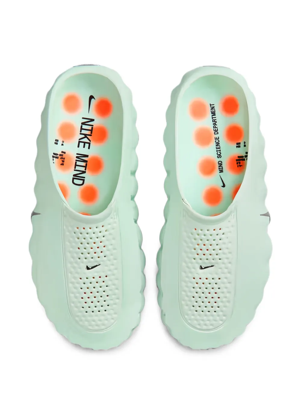Nike Mind 001 perforated mules Groen