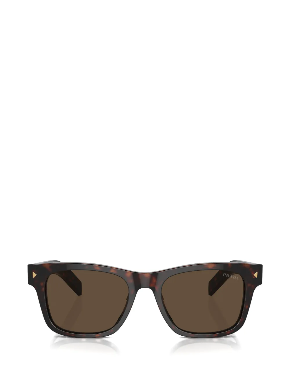 Prada Rectangle-frame Sunglasses In Brown