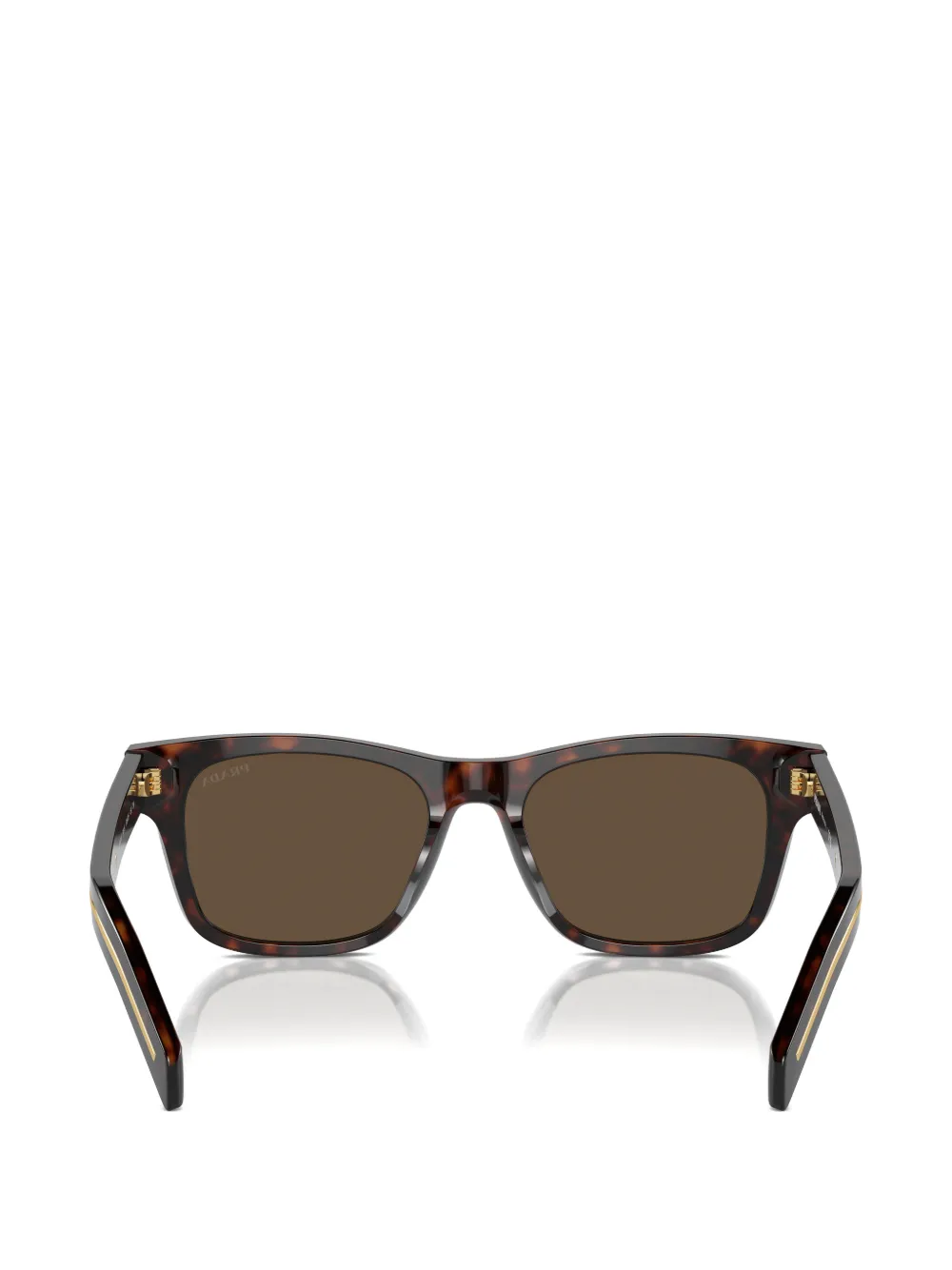 Prada Rectangle-frame Sunglasses In Brown