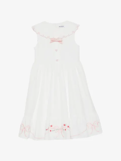 Self-Portrait Kids vestido bordado sin mangas