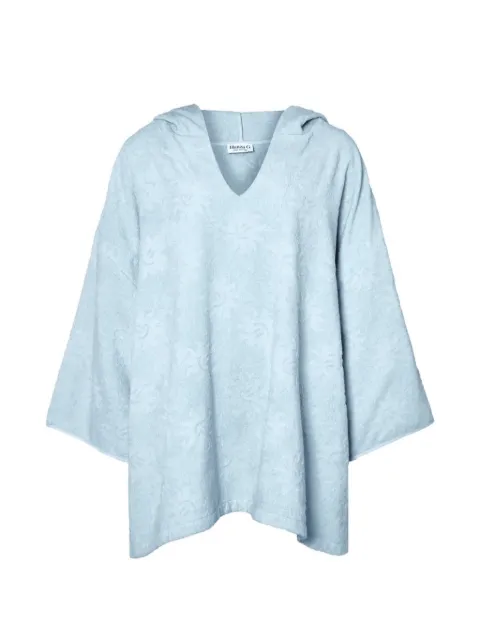 Hunza G Sunny hooded poncho