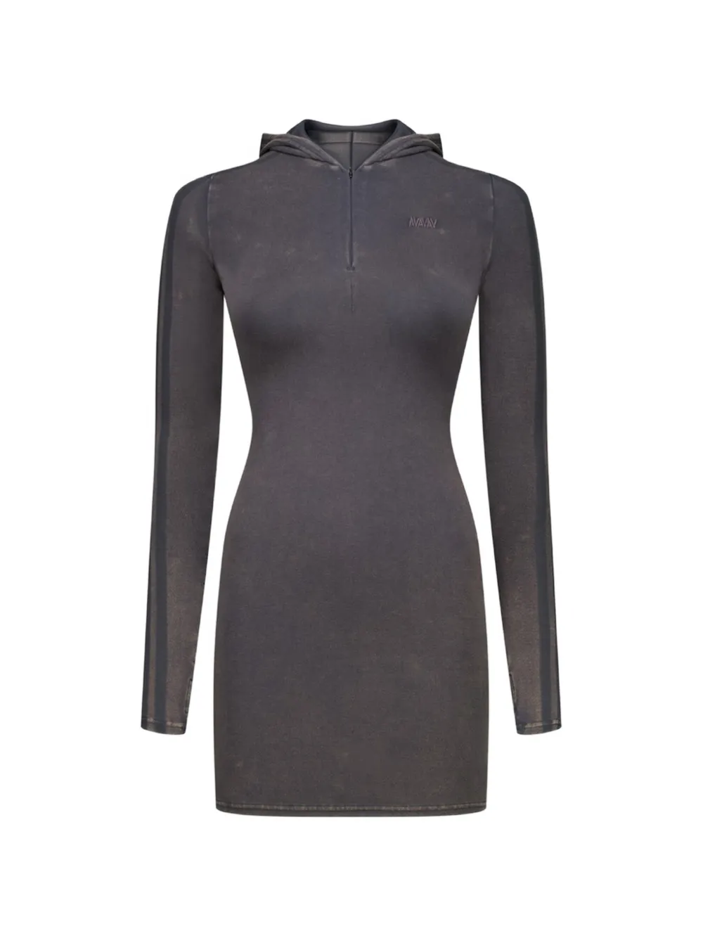 AVAVAV x adidas Originals faded-effect logo-embroidered dress - Nero