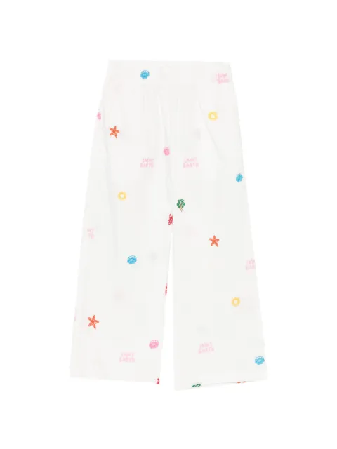MC2 Saint Barth Kids embroidered elasticated-waist trousers