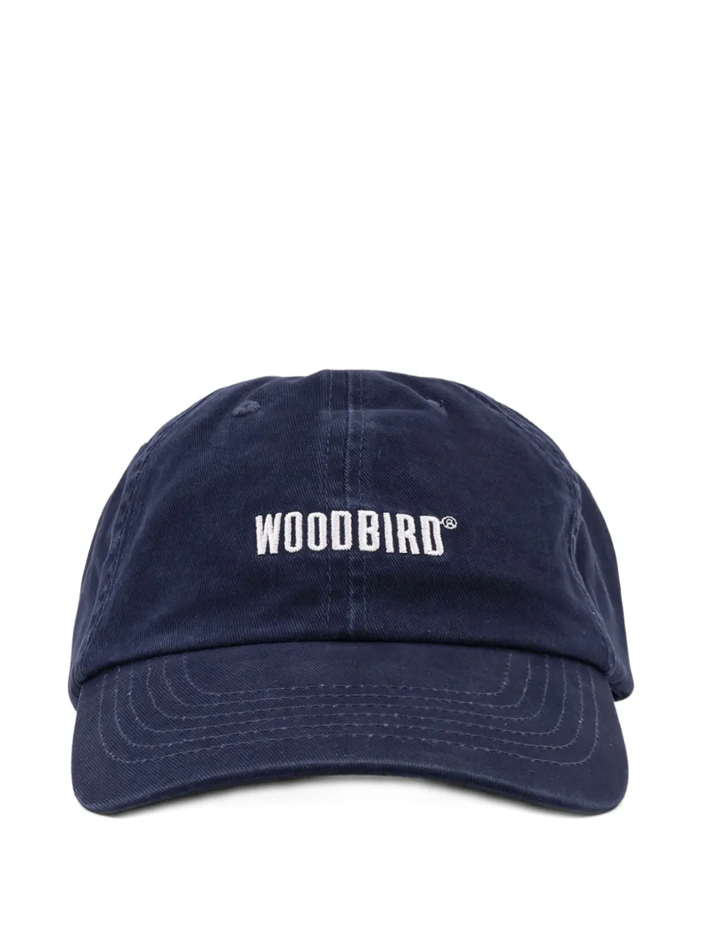 Woodbird Core logo-embroidered cotton cap - Blu