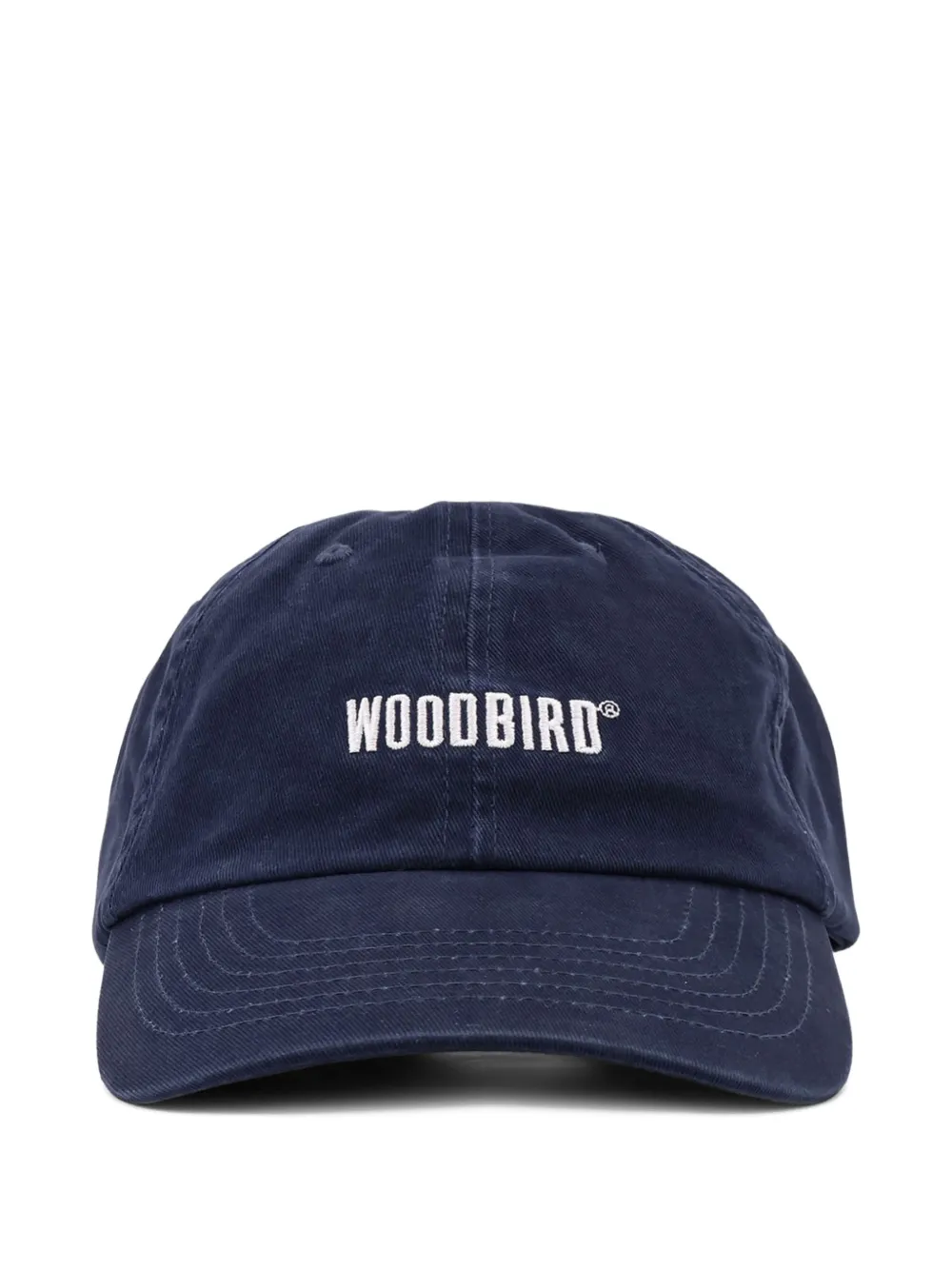 Woodbird Core logo-embroidered cotton cap - Blu