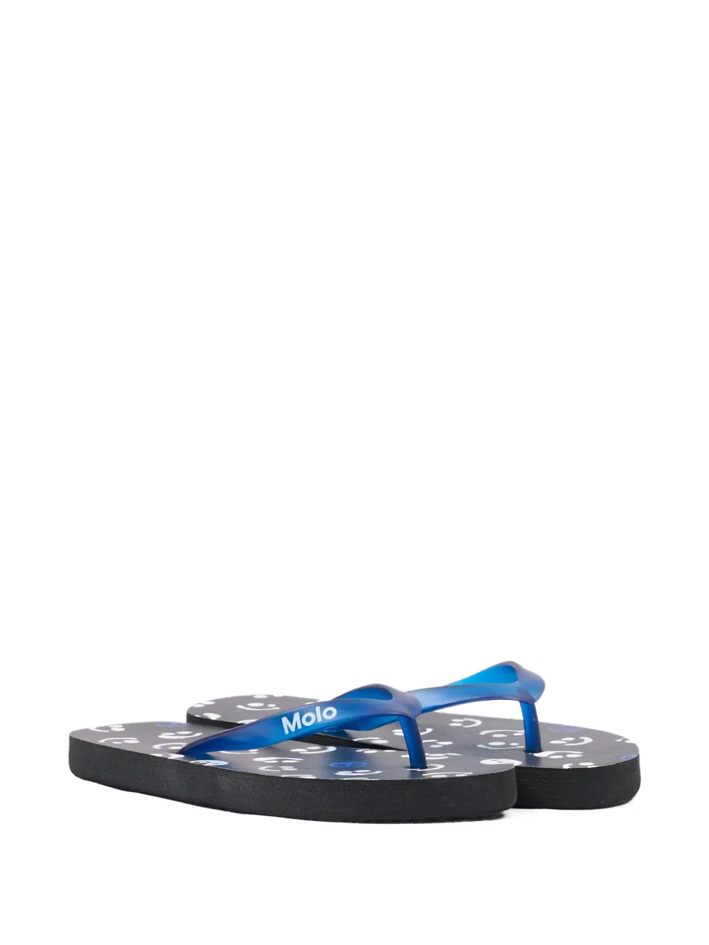 Molo Zeppo logo-detail flip flops - Blu