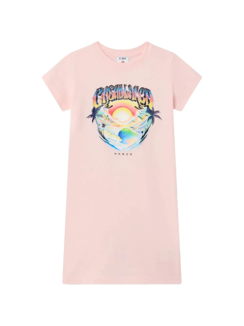 CASABLANCA KIDS robe à logo imprimé - Rose