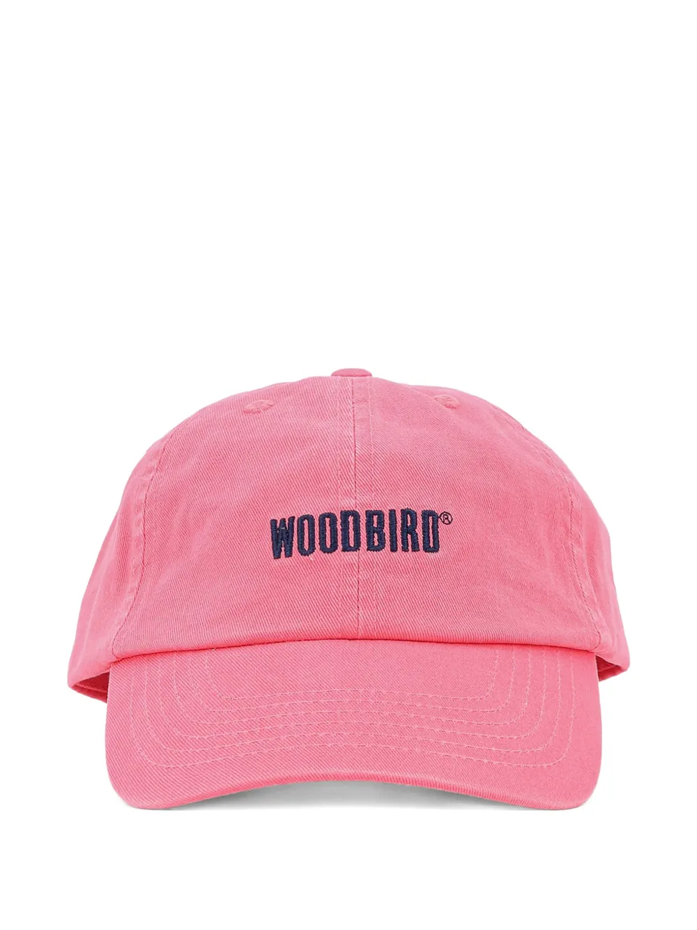 Woodbird Core logo-embroidered cap - Rosa