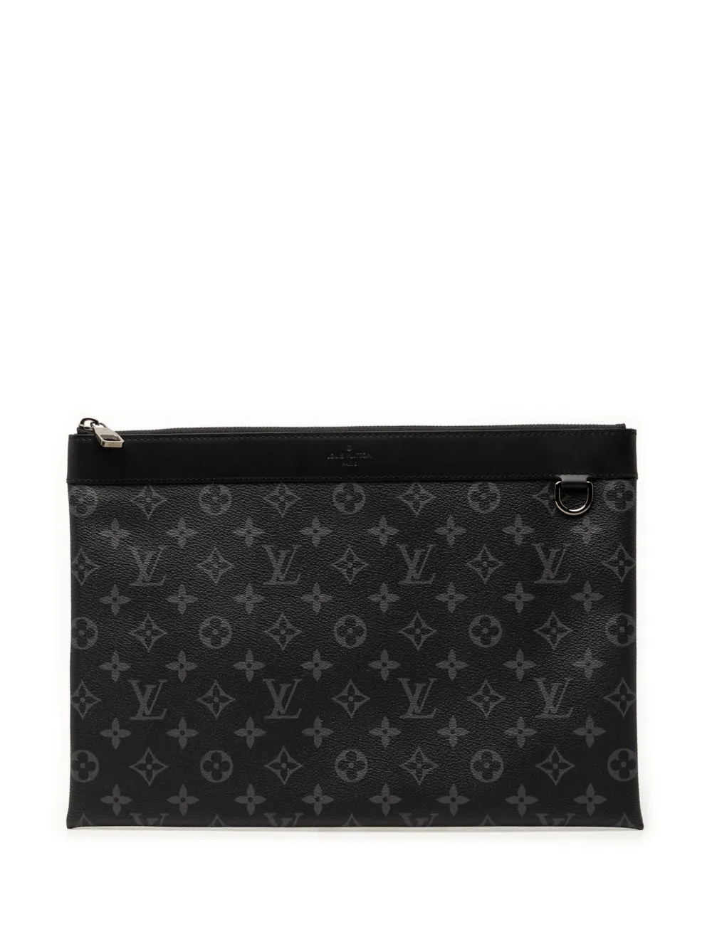 Louis Vuitton Pre-Owned 2021-2026 Monogram Eclipse Discovery Pochette GM clutch bag - Schwarz