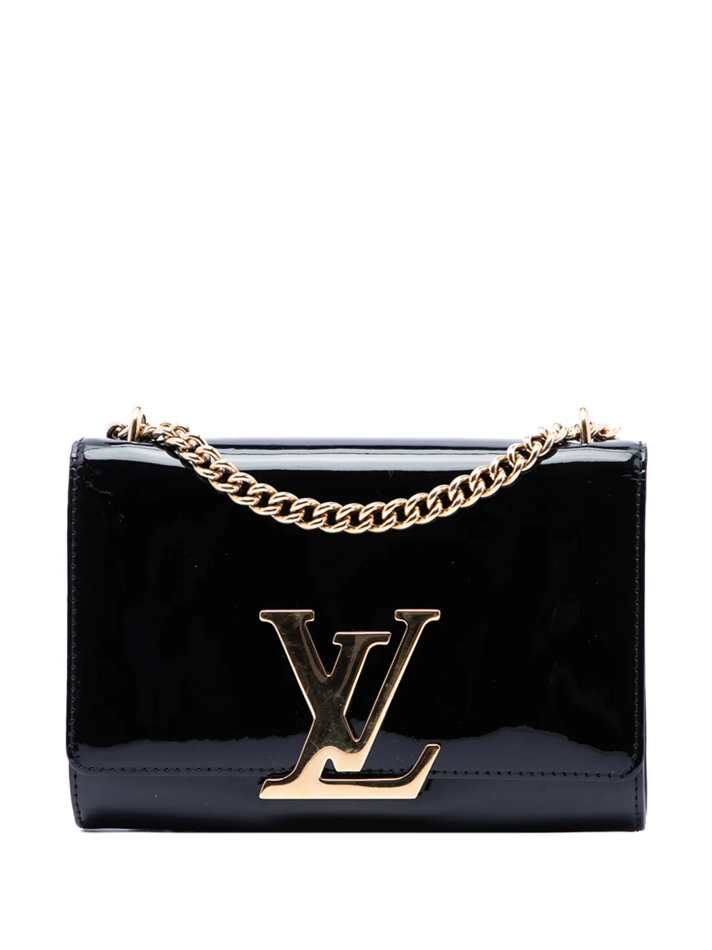Louis Vuitton Pre-Owned 2015 Vernis Louise Sliding Chain MM crossbody bag - Schwarz