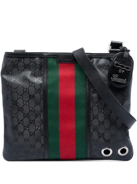 Gucci Pre-Owned 2016-2026 Fiat 500 Medium GG Imprime Web Messenger Bag crossbody bag