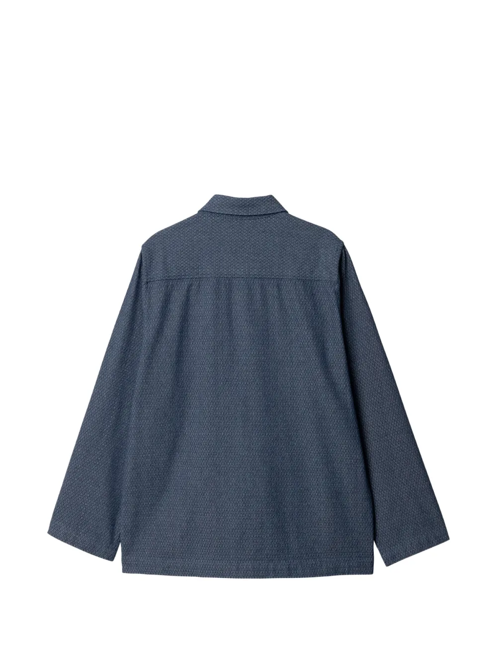 Woodbird Blade Needle shirtjack met opgestikte zakken Blauw