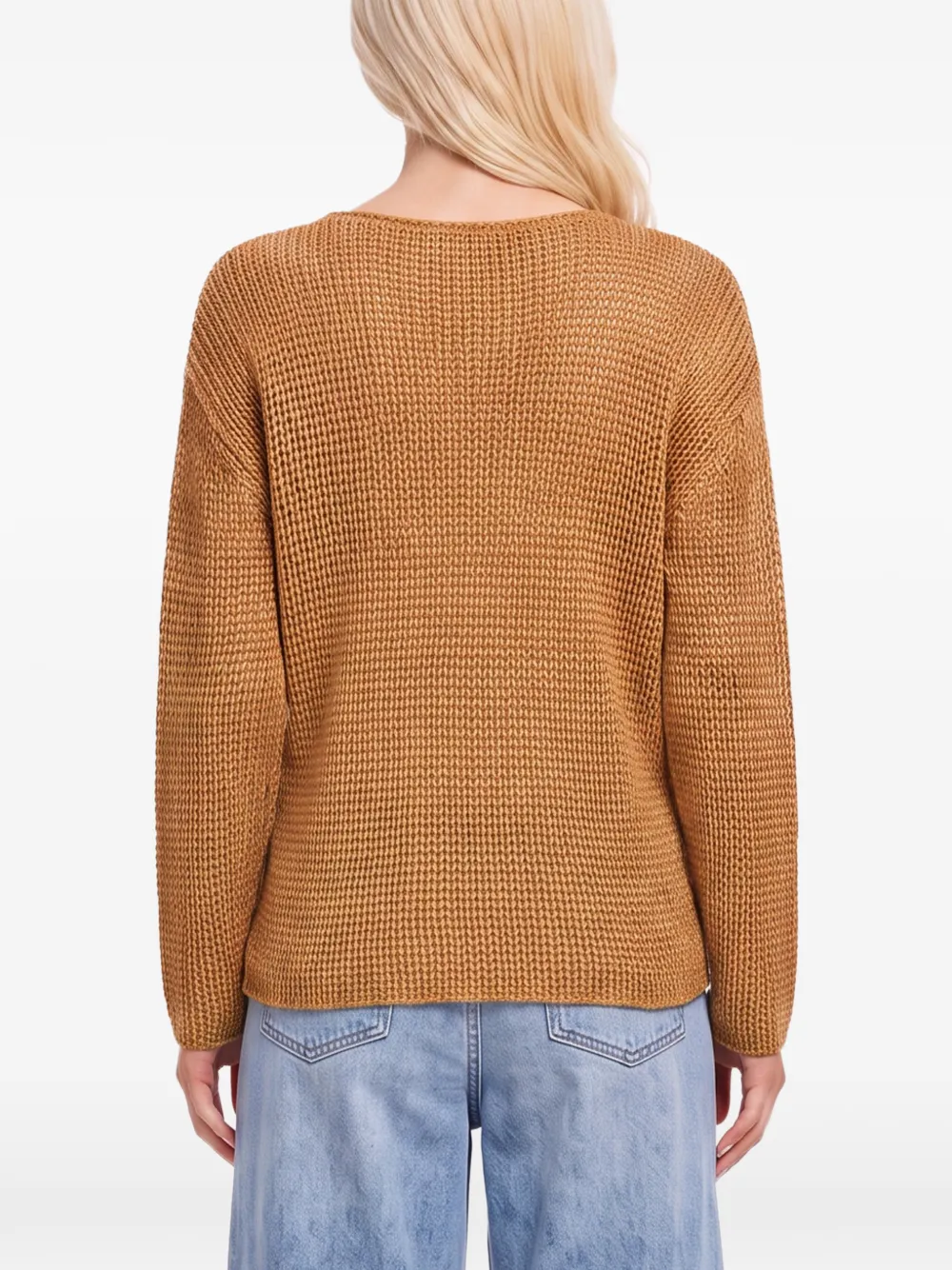 Forte chunky-knit long-sleeve sweater Bruin