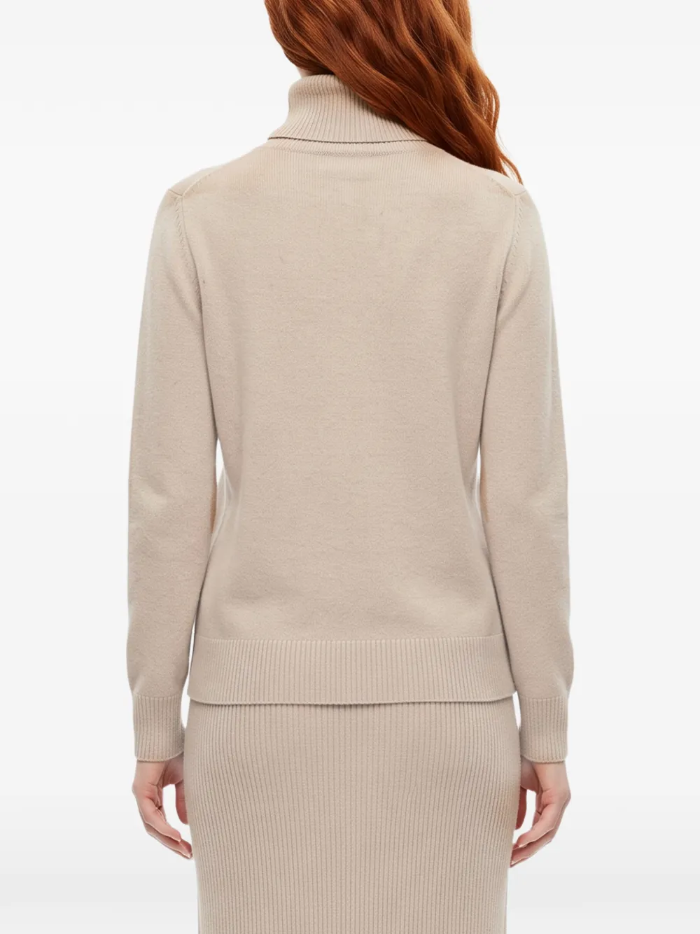 Antonelli Baviera roll-neck ribbed-trim sweater Beige
