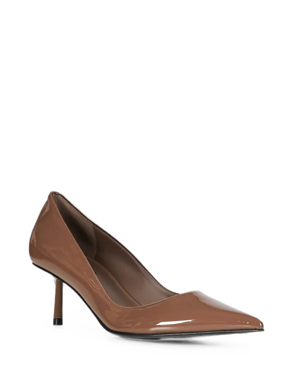 Le Silla patent-finish pointed-toe pumps Bruin