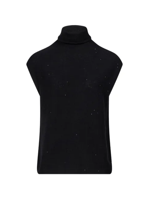 Antonelli crystal-embellished roll-neck sweater