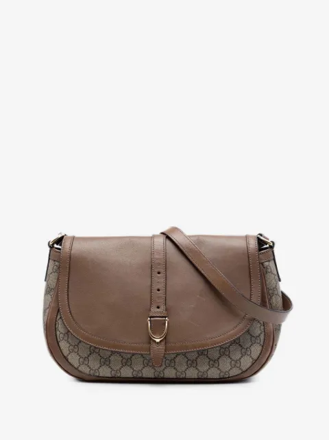 Gucci Pre-Owned bolsa crossbody Stirrup GG Supreme 2016-2026