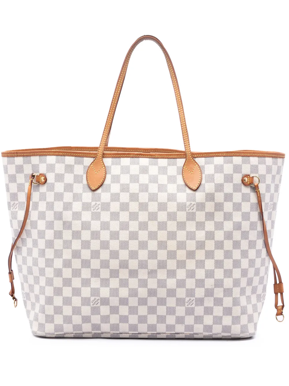 Louis Vuitton Pre-Owned 2010 Damier Azur Neverfull GM tote bag - White