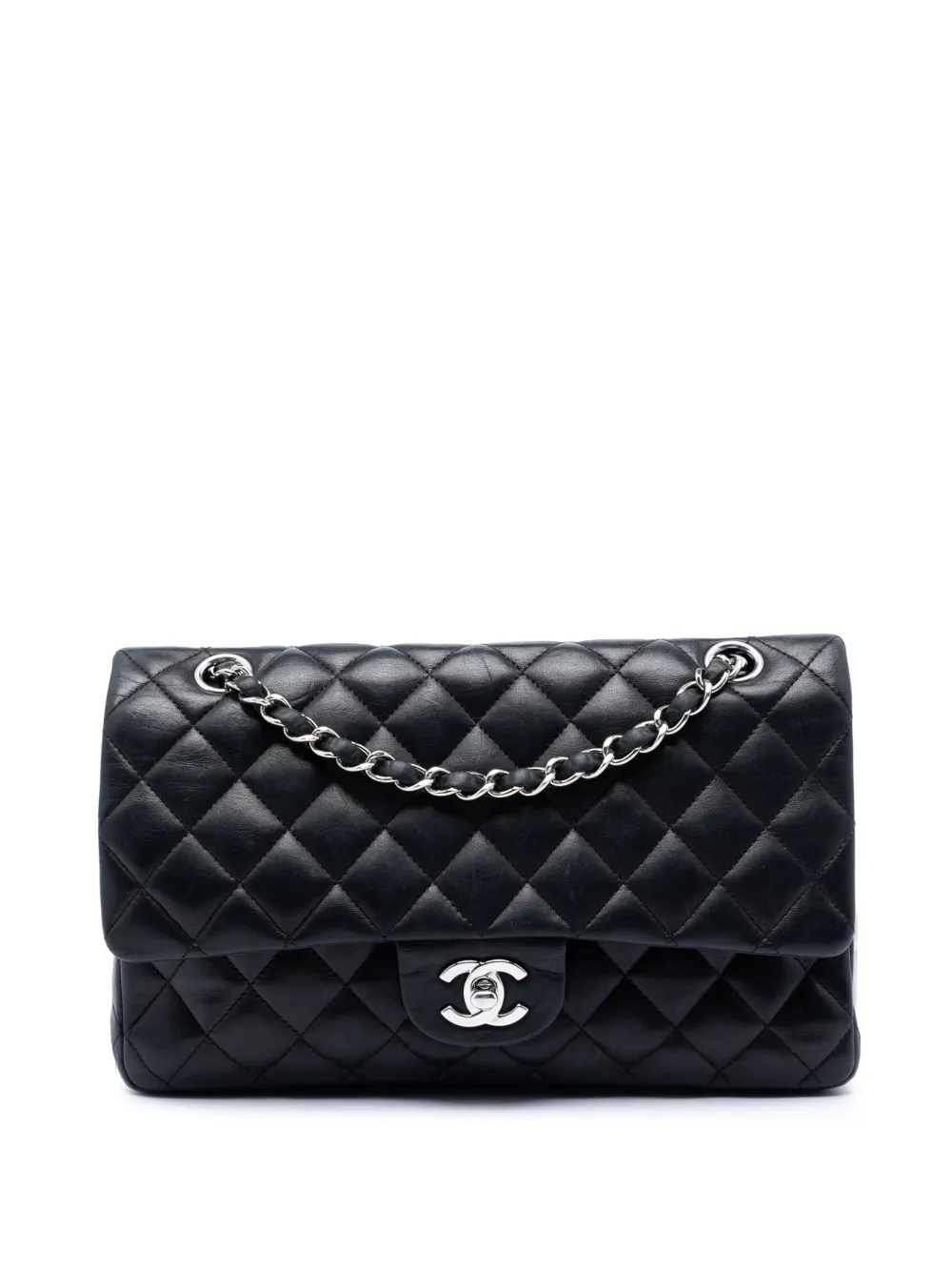CHANEL Pre-Owned 2008-2009 Medium Classic Lambskin Double Flap shoulder bag - Nero