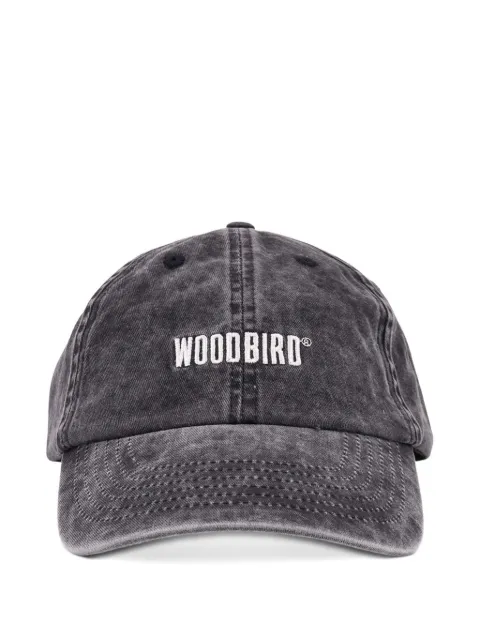 Woodbird Core embroidered-logo washed-finish cap