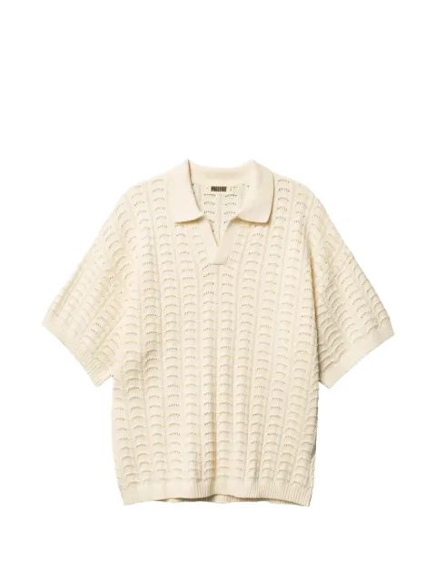 Woodbird WBShimo Wave crochet-knit T-shirt