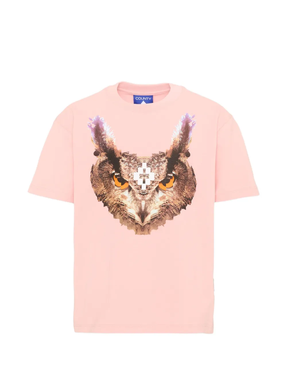 COUNTY OF MILAN owl-print T-shirt - Rosa