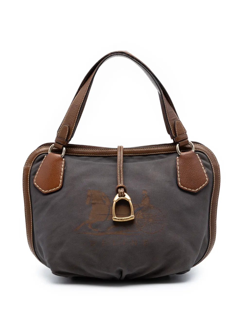 Celine Pre-Owned 2007 Canvas Carriage tote bag - Grey