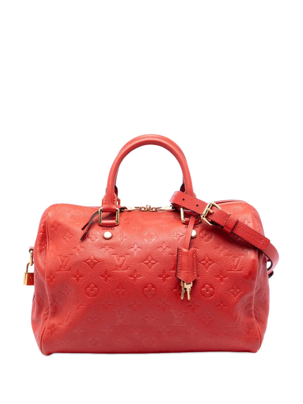 Louis Vuitton Pre-Owned 2013 Monogram Empreinte Speedy Bandouliere 30 boston bag - Rosso