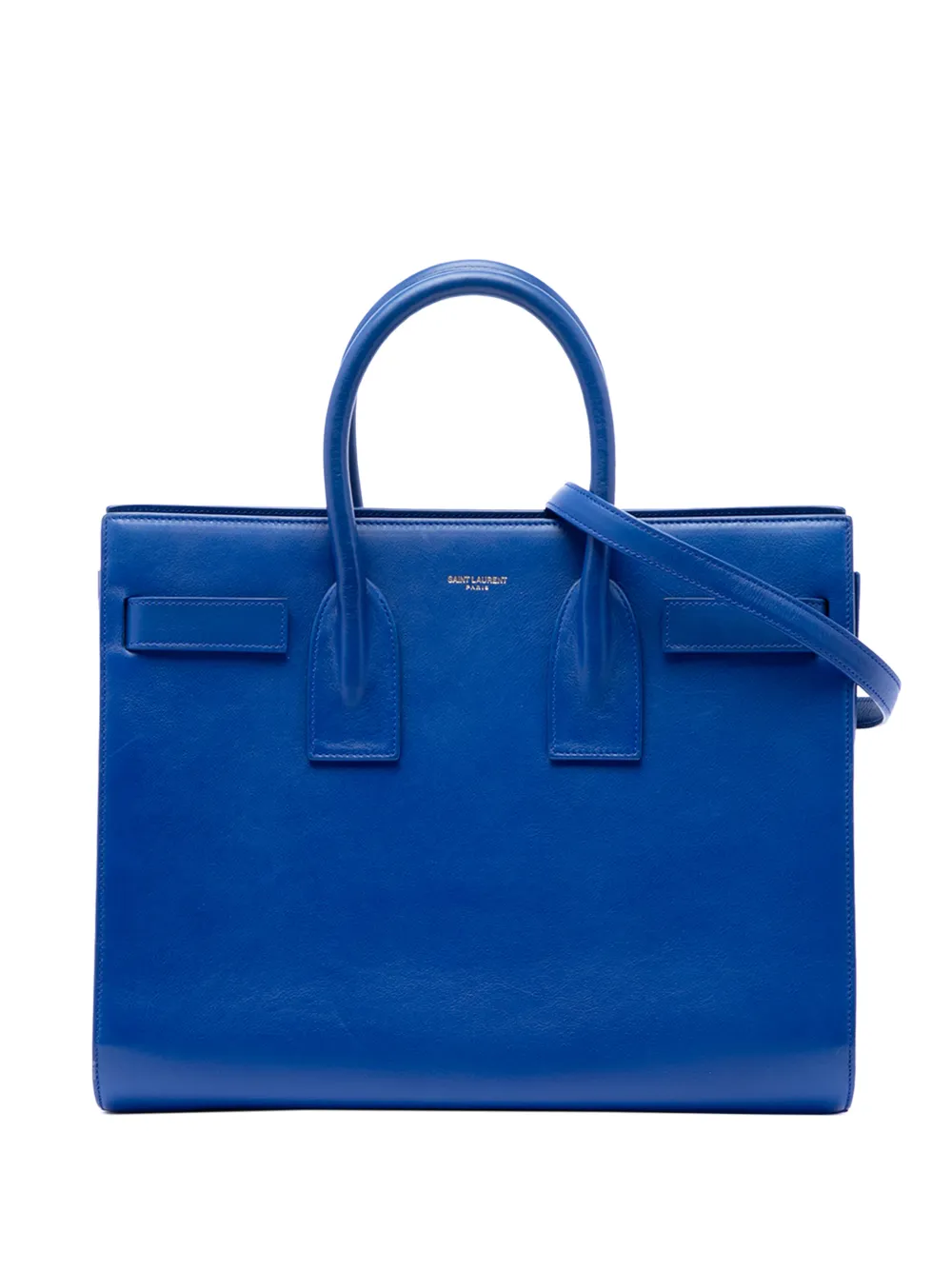 Saint Laurent Pre-Owned 2014 Small Leather Sac De Jour satchel - Blu