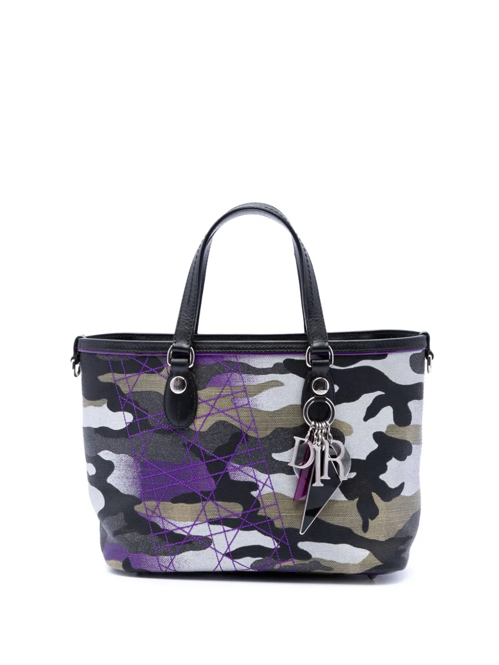 Christian Dior Pre-Owned 2011 Anselm Reyle Mini Canvas Camouflage Shopping tote bag - Multicolore