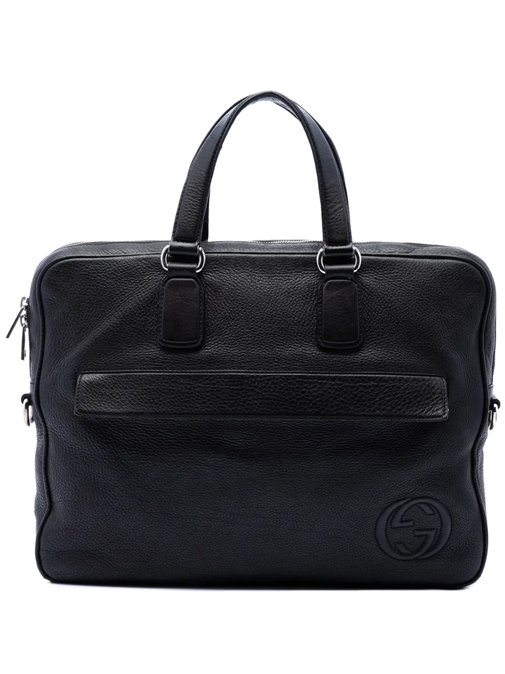 Gucci Pre-Owned 2016-2026 Calfskin Soho Briefcase business bag - Nero