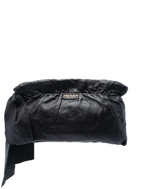 Prada Pre-Owned 2000-2013 Nappa Antique Bow clutch bag