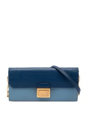 Miu Miu Pre-Owned 2021-2025 バイカラー マドラス ショルダーバッグ